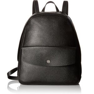 SKAGEN AFTEN BLACK LEATHER BACKPACK